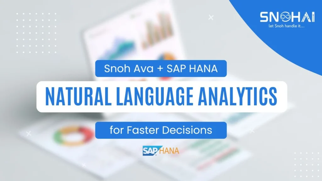 Snoh Ava + SAP HANA: Natural Language Analytics for Faster Decisions
