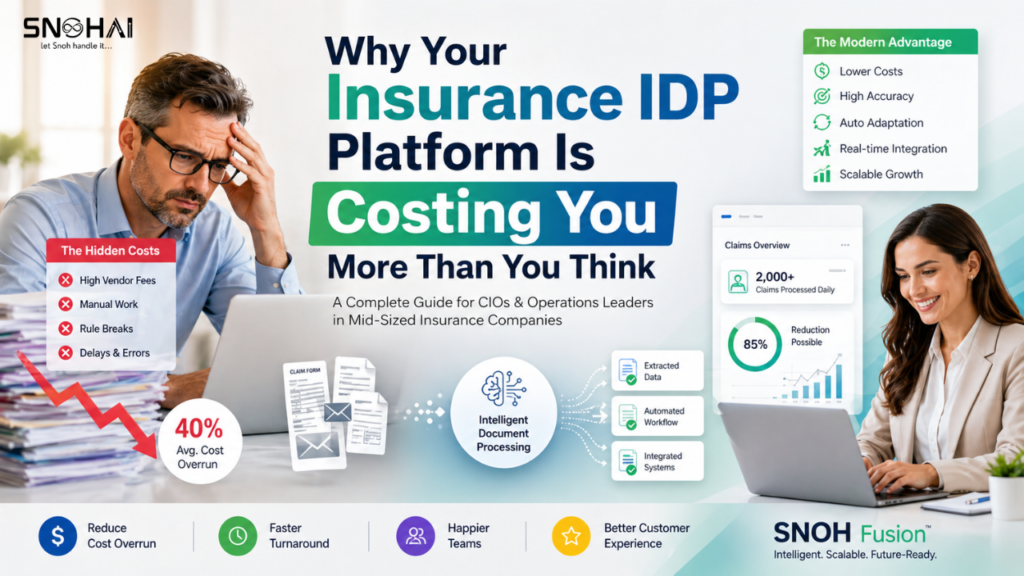 Why Your Insurance Company’s IDP Platform is costing more than you think?