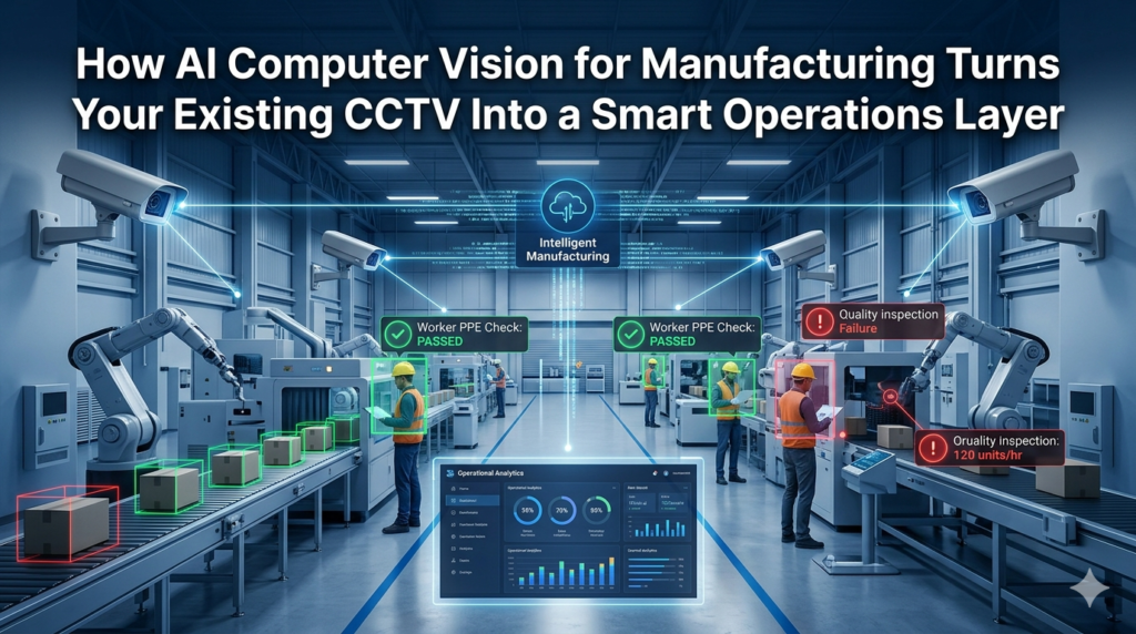 How AI Computer Vision for Manufacturing Turns YourExisting CCTV Into a Smart Operations Layer