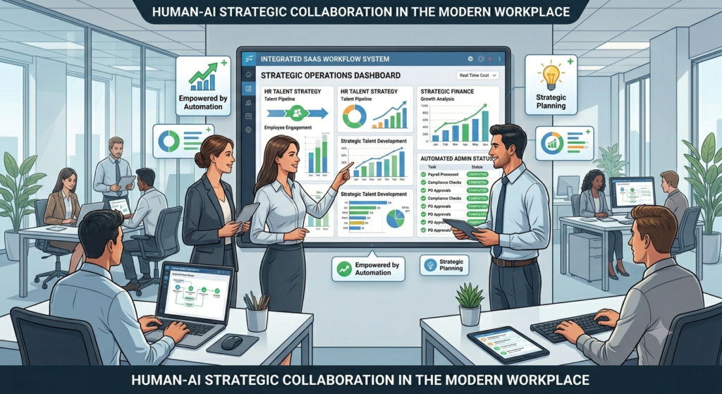 Employees adapting to workflow automation while focusing on higher-value work