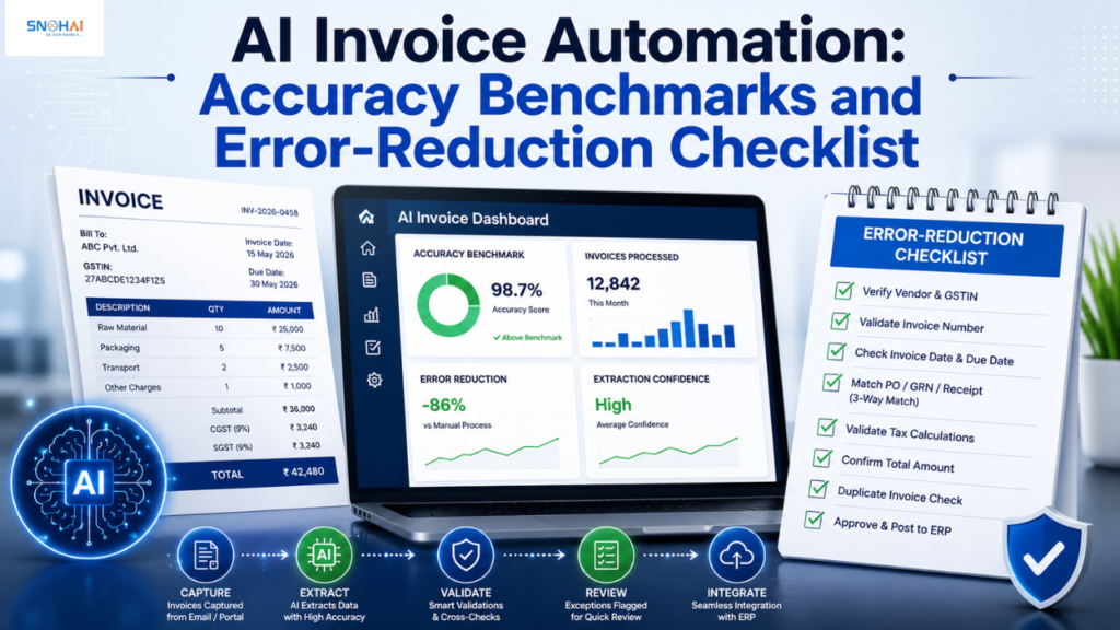 AI Invoice Automation: Accuracy Benchmarks and Error-Reduction Checklist