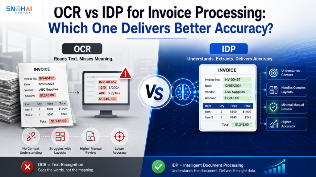 OCR vs IDP for Invoice Processing: Which One Delivers Better Accuracy?