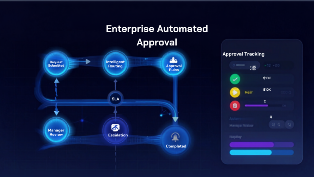 Workflow automation improving approval process efficiency and visibility